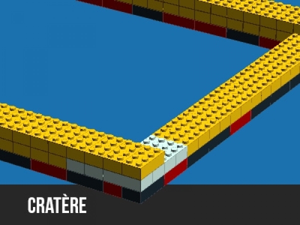 Assembler le cratere du défi &quot;Course à la lune&quot;